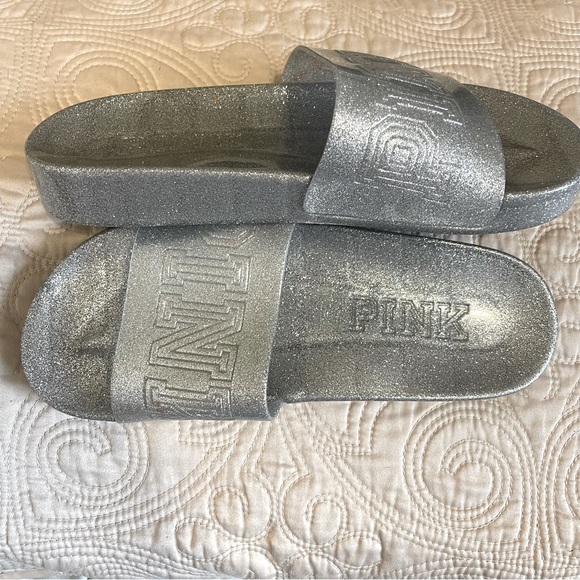 PINK glitter sparkle slide 
PINK Victoria's Secret NWOT - Picture 2 of 4